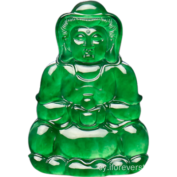 Jadeite Gwyrdd Naturiol